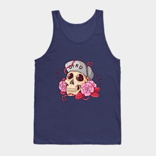 Floral Skull Tank Top